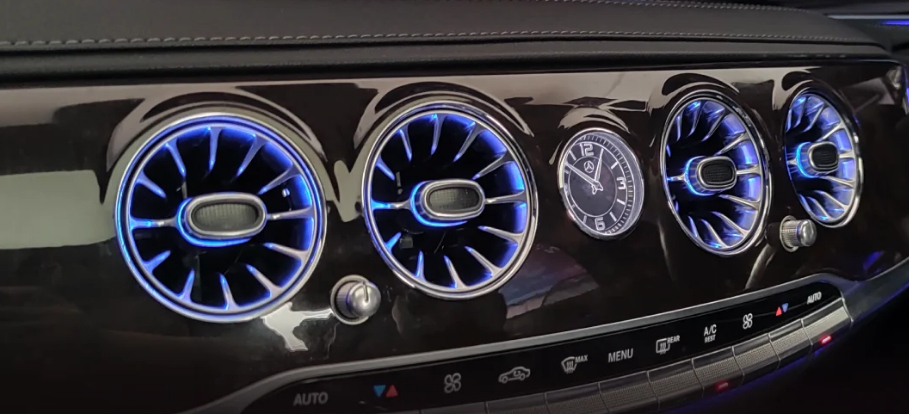 Ambiente osvětlení ventilátorů / výdechů klimatizace pro Mercedes-Benz (W222)